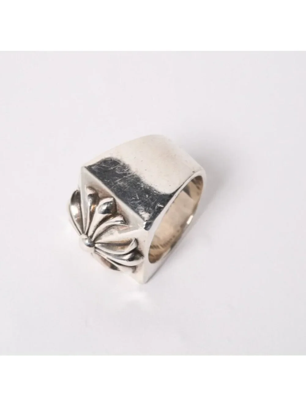 Chrome Hearts CH Plus Pyramid Ring 925 Sterling Silver